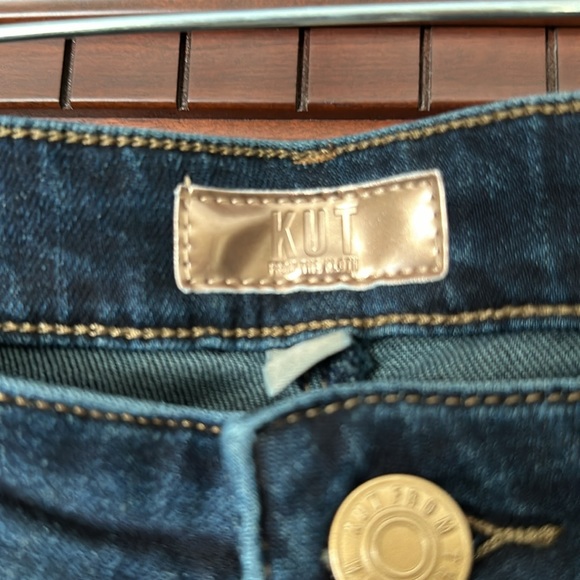 Kut from the Kloth Ana High Rise Fab Ab Flare - Prosper w/Dark Stone Base Wash - Picture 4 of 5